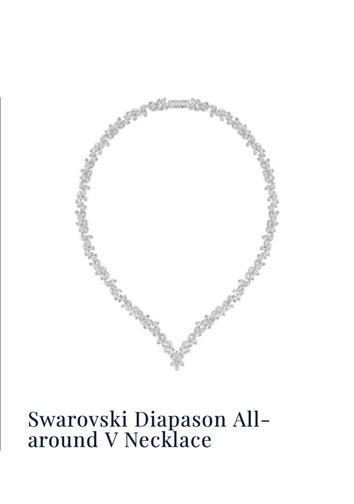 Swarovski Diapason All Around V Necklace and Earring set