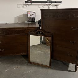 Dresser,  Chest & Mirror