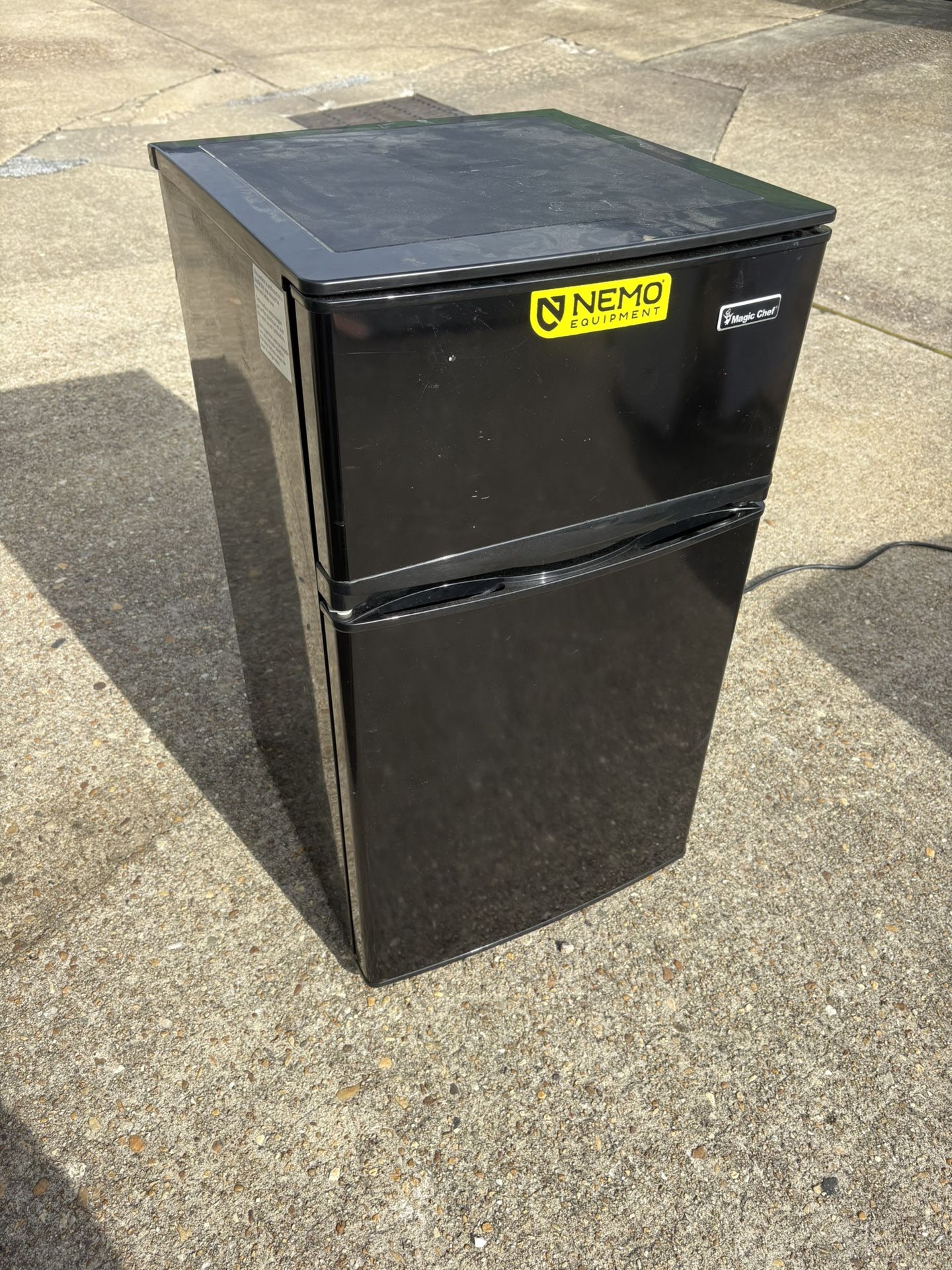 Mini fridge and freezer