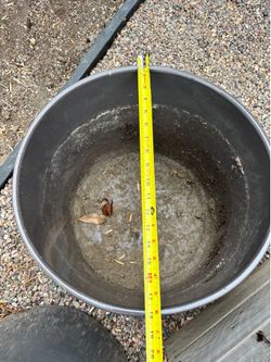 large gainey pot planter gray mid century