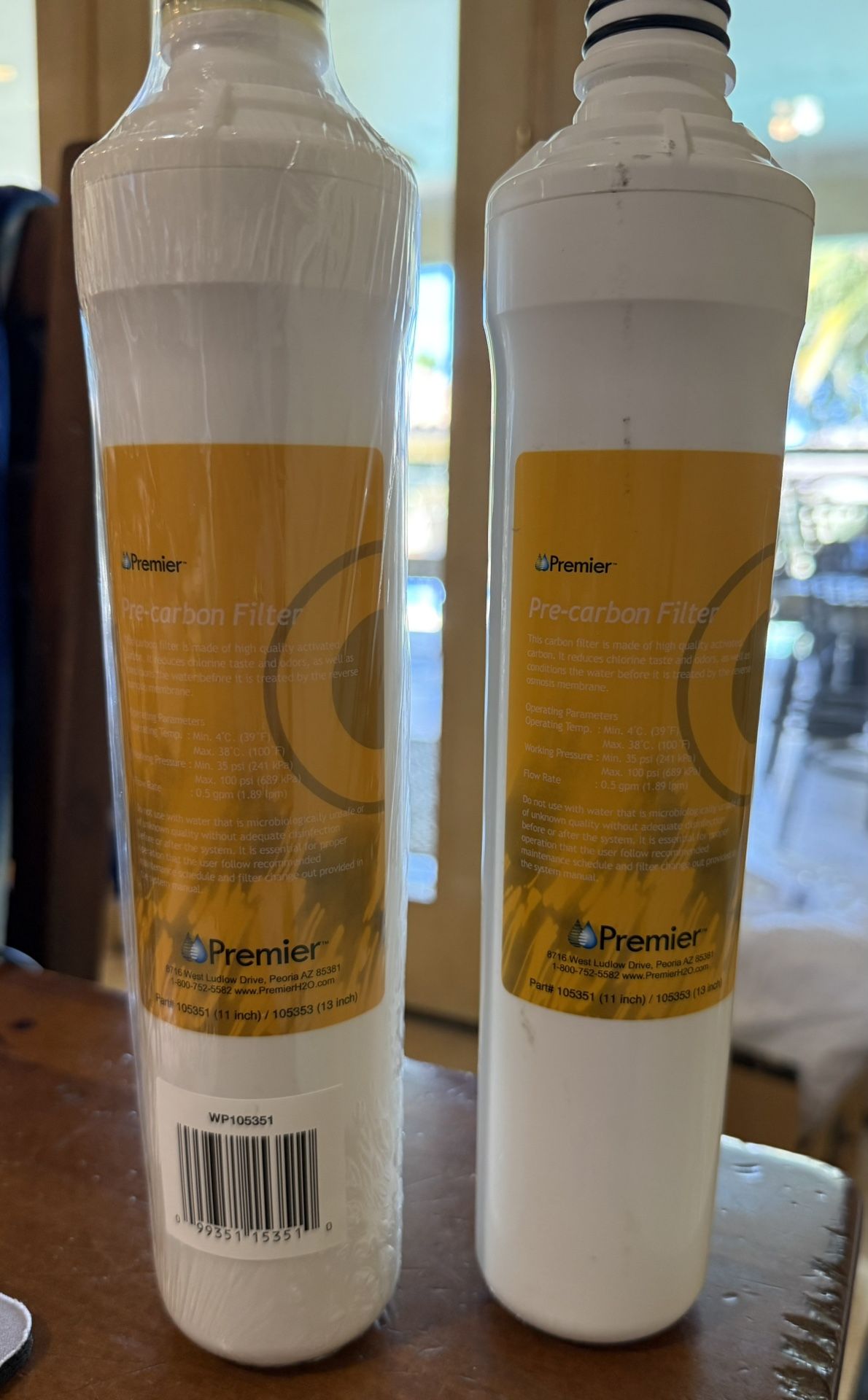 Premier Pre-carbon water filter, also known as a Watts Premier RO Pure Carbon Pre-Filter Price Is For Both