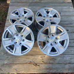 18- Inch rims from a Chevy Silverado 