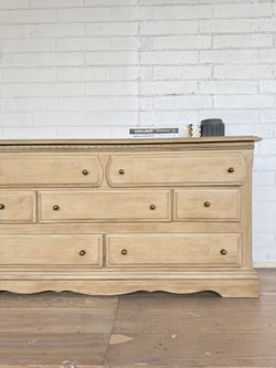 Refinished solid wood dresser