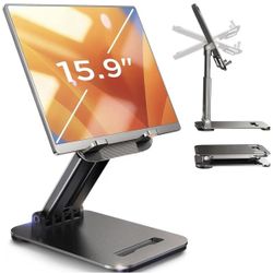 iPad Stand [NEW]Tablet Holder for Desk, Cool Home Office Desk Accessories for Men Women Kids Tablet Gifts, Office Home Essentials Gadgets