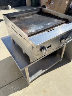 Commercial Stainless Steel Gas Griddle with Stand