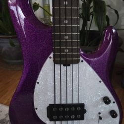 Sterling Stingray Ray35 PURPLE  Sparkle Bass Guitar