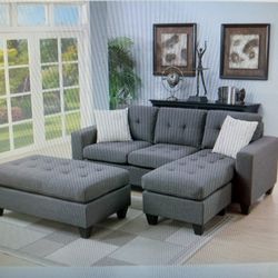 Sofa Sectional Small Color Grey 