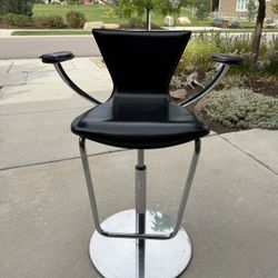 Mid Century Modern Italian Leather adjustable chair MCM