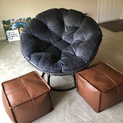 Comfy Egg Chair + Cushion Chairs