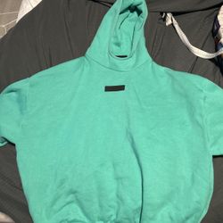 teal essentials hoodie 