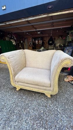 Vintage Ornate High-Back Armchair – $175 OBO