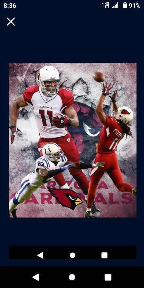 Arizona Cardinals Larry Fitzgerald Lithograph