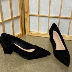 Black Women’s Short Block Heel 