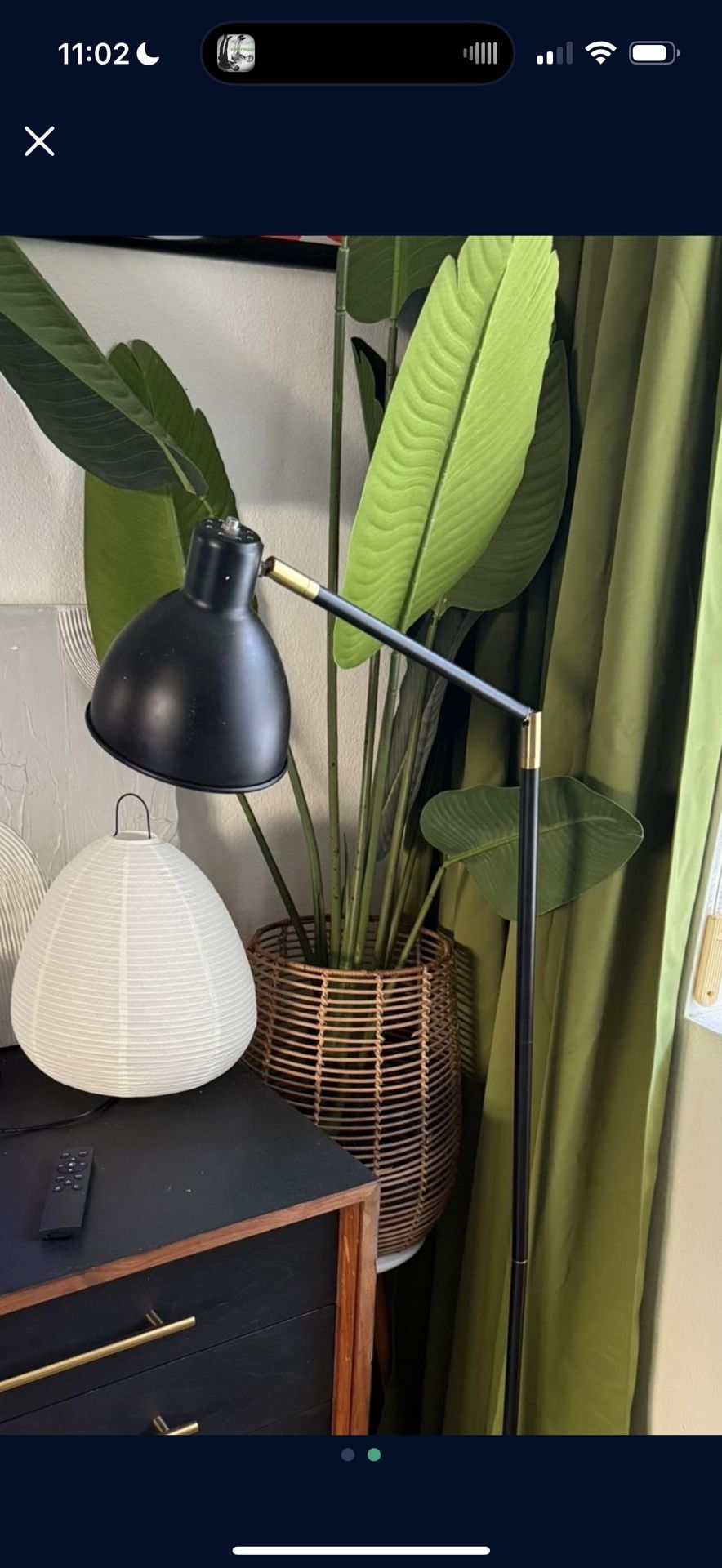 Matte Black, Standing Lamp, Plug In Lamp, Light Fixture