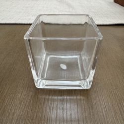 3” Square Glass Vase (12 Total)