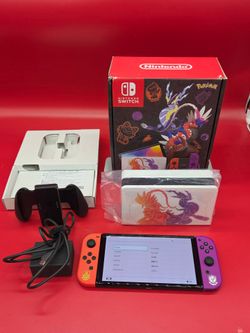 Nintendo Switch OLED Pokemon Scarlet & Violet Limited Edition Video Game Console