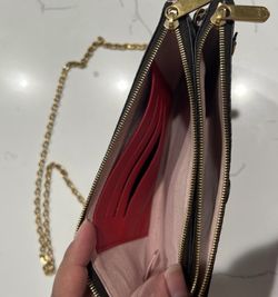 Louis Vuitton Double Zip Pochette in Red