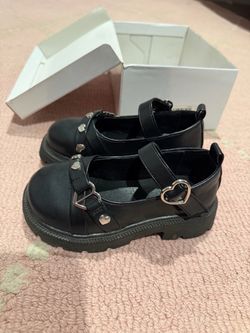 Wednesday Gothic Toddler Shoes Size 10T