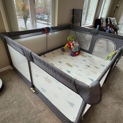 Baby Playpen With Soft Mat