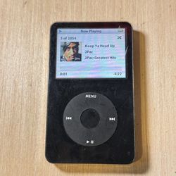 iPod Model:A1136 5thGen 30GB Blk Tested Good w/5454 Songs/Charg Read Info Blw!!