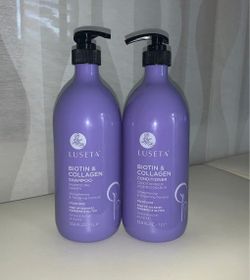 Luseta Biotin & Collagen Shampoo & Conditioner SET OF two 33.8oz LARGE