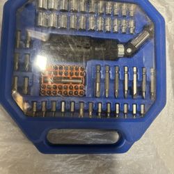 Socket and Bit Tool Set With Case
