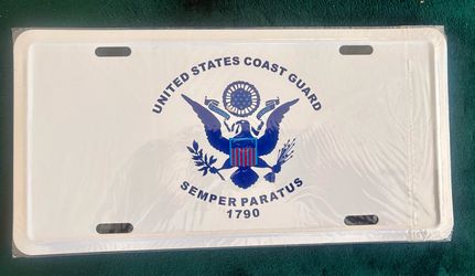US Coast Guard Tribute License Plate