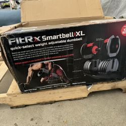 FitRx SmartBell XL, 90lb Adjustable Dumbbell Set with Quick-Select Weights for Home Gym