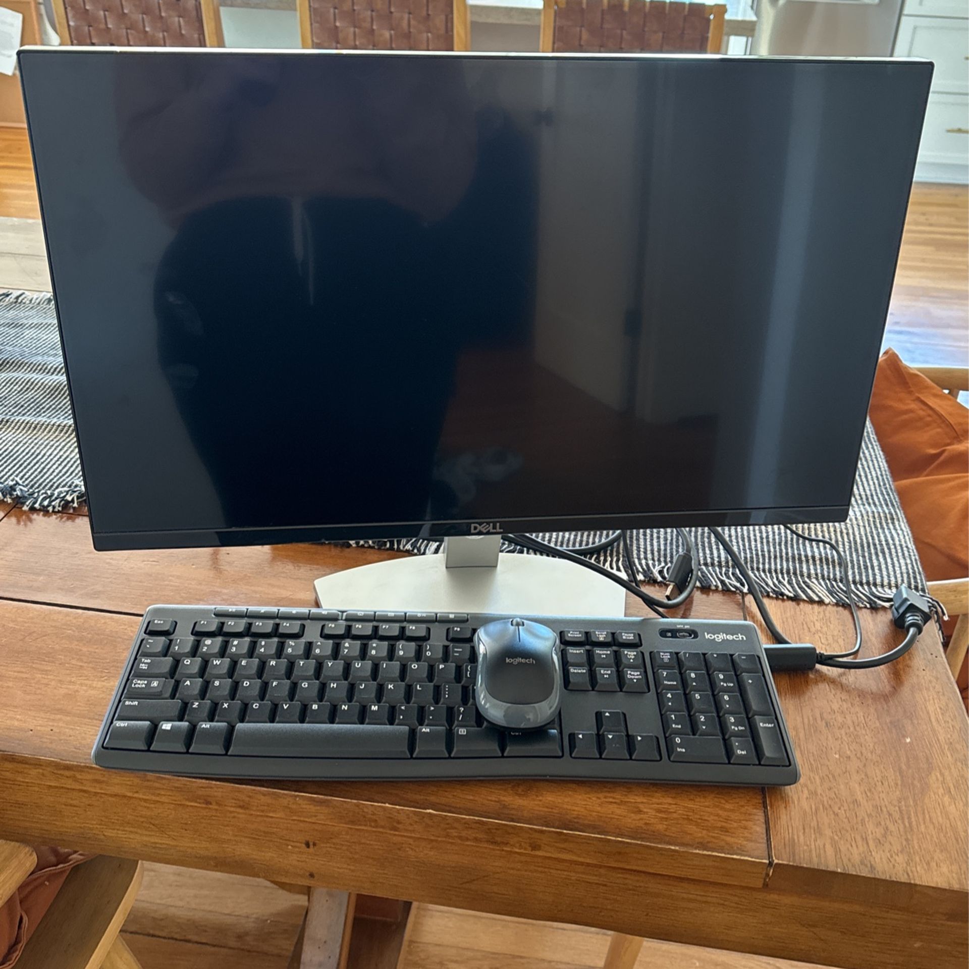 23 Inch Monitor, Logitech Wireless Keyboard/mouse