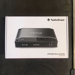 Rockford Fosgate R2-1200x1 Amplifier 1200 watts RMS monoblock bass amplifier