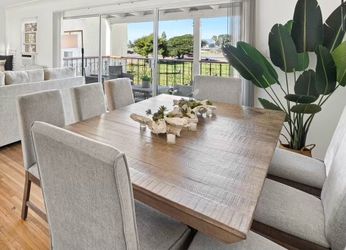 Dining Table + 8 Chairs | Seats 10 with Leaf | Ashley Furniture
