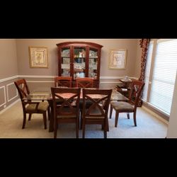 Dining Table & China Cabinet for Sale