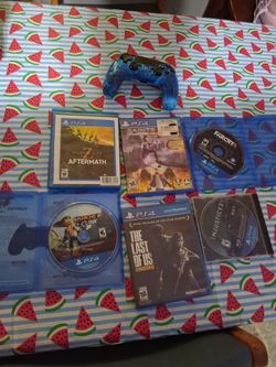 Ps4 games and ps4 controller all in good conditon