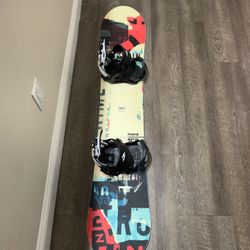 Nitro Snowboard Size 152  With Brand New Step In Bindings!!!!!!!!