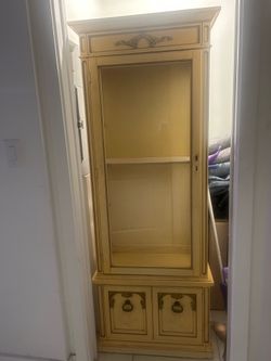 Vintage French Provincial Display Cabinet