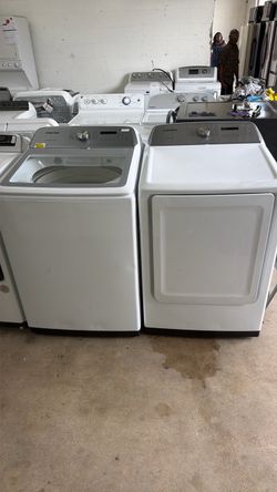 Washer and dryer Samsung top load 90 day warranty
