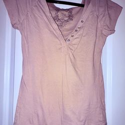 Derek Heart Light Coral Blouse Size M