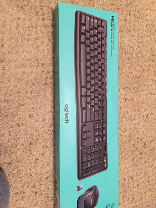 Brand new in the box Logitech wireless keyboard and mouse