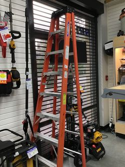 Werner tall folding  ladder