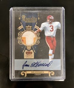 2011 Panini Crown Royal Jan Stenerud Royalty Kansas City Chiefs HOF Auto Signed NFL Football Trading Card 02/10! Rare!! 