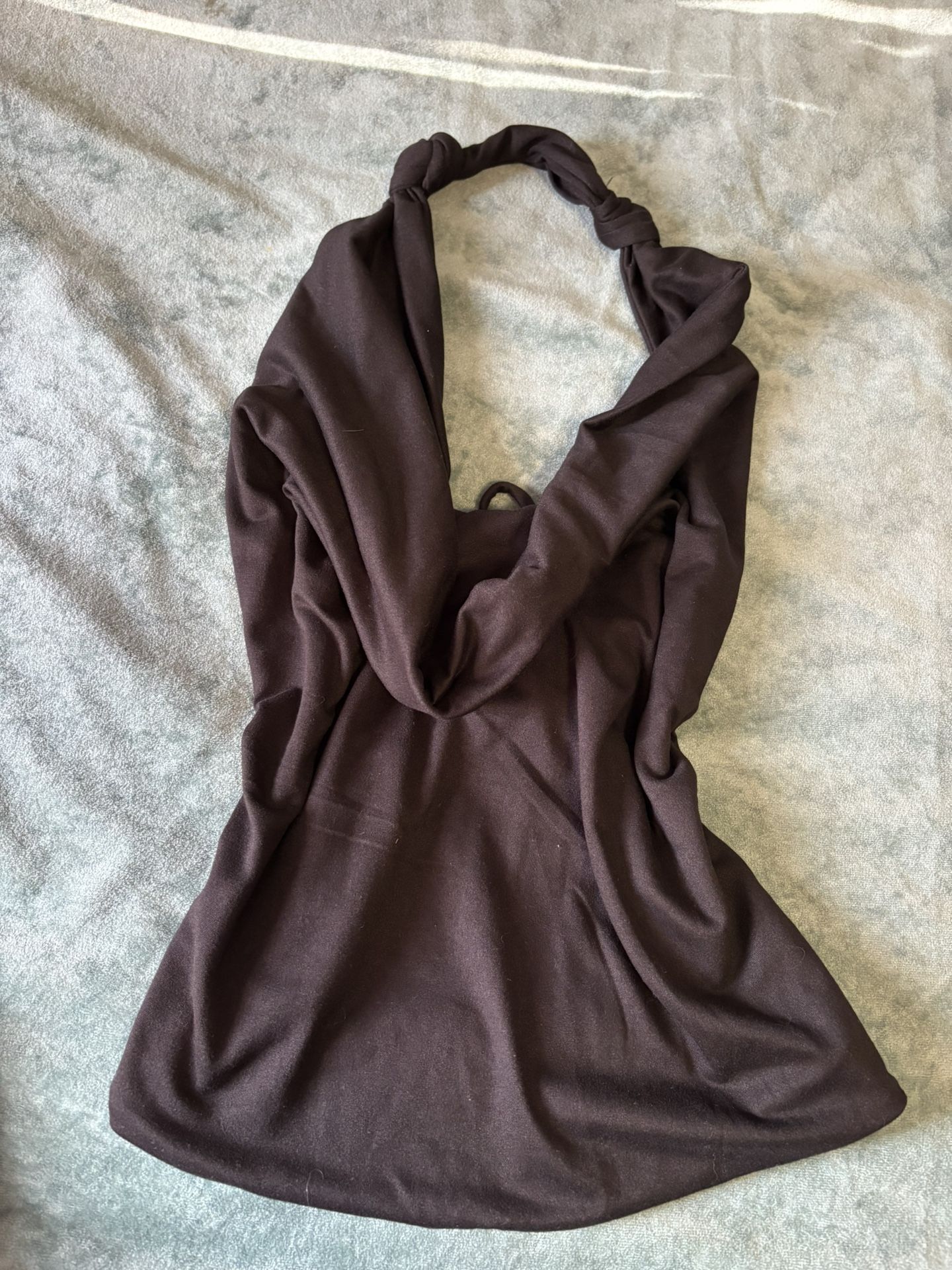 Buttery Twist Tie Backless Halter Top 