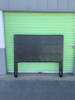 Queen Size Leather Headboard.