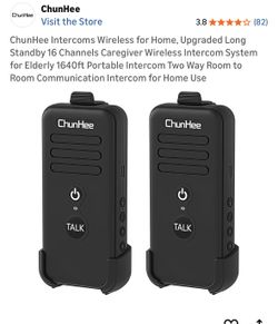 Intercoms Wireless for Home, Upgraded Long Standby 16 Channels Model : HI03-IM-2