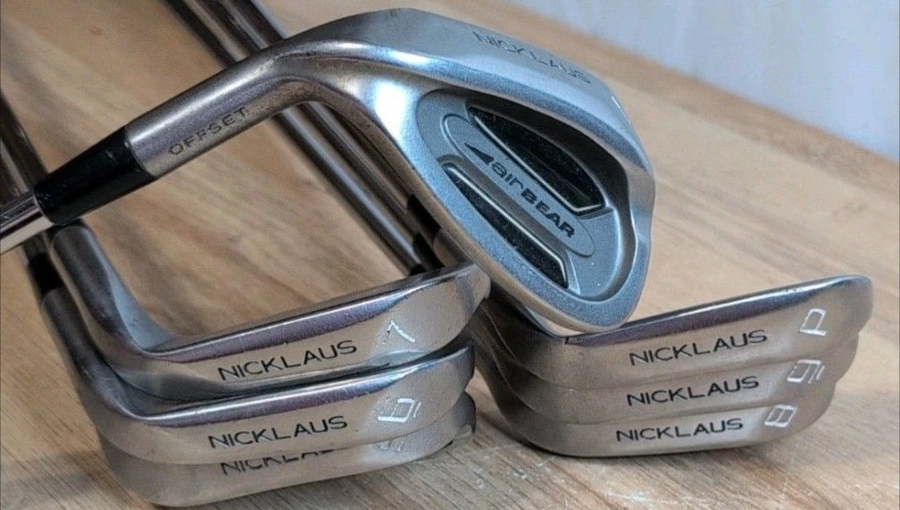 Jack Nicklaus Air Bear Offset Left Handed Golf Club Iron Set 5-LW Steel Shafts
