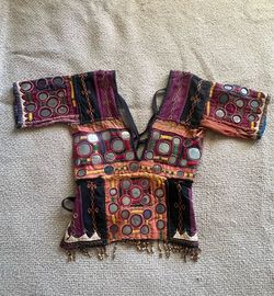 Handmade beaded indian top