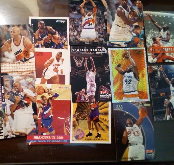 Basketball Cards. Shaq, Barclay, Kobe.