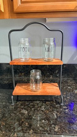 Farm house 2 tier display shelf