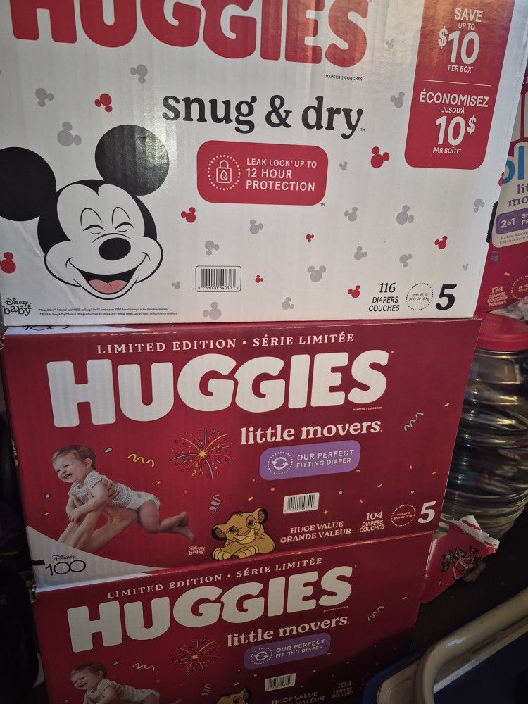 Huggies Size 5 $35 Cada 1 Caja Precio Firme