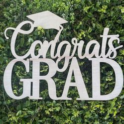 Graduation 2026 Congrats Grad Class Of Graduación Wood Sign Custom Cutout