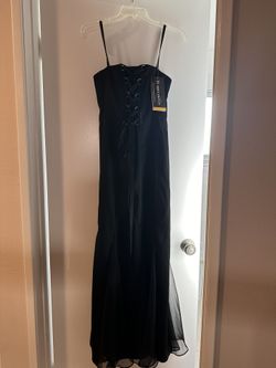 Strapless Black Formal Dress Size 3/4